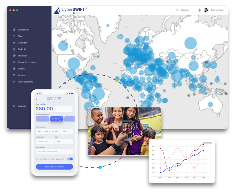 heat map with graphical analysis and analyzing the csr activities